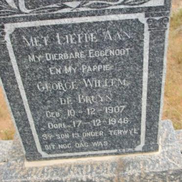 BRUYN George Willem, de 1907-1946