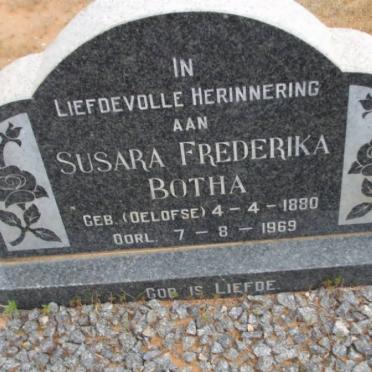BOTHA Susara Frederika nee OELOFSE 1880-1969
