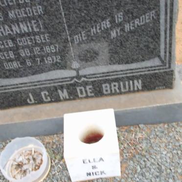 BRUIN J.C.M., de nee COETSEE 1897-1972
