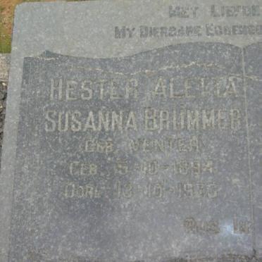 BRUMMER Gert Jeremia 1891-1954 &amp; Hester Aletta Susanna VENTER 1894-197?
