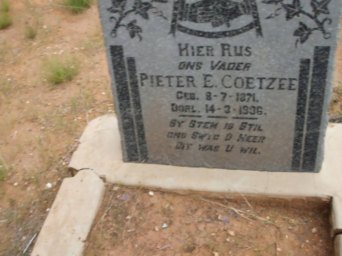 COETZEE Pieter E. 1871-1936