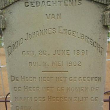 ENGELBRECHT David Johannes 1891-1902