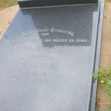 EBERSÖHN Maria Elizabeth Johanna nee OLIVIER 1916-1950