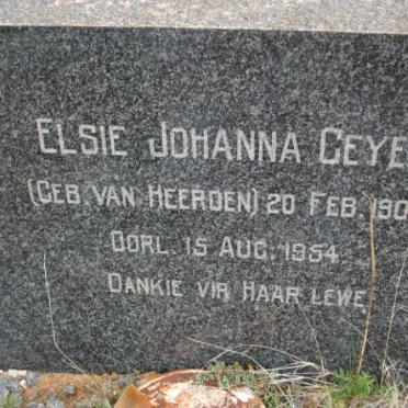 GEYER Elsie Johanna nee VAN HEERDEN 1908-1954