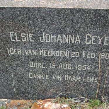 GEYER Elsie Johanna nee VAN HEERDEN 1908-1954