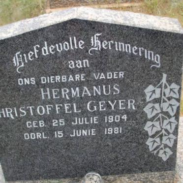 GEYER Hermanus Christoffel 1904-1981