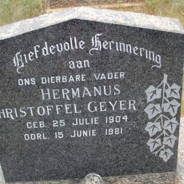 GEYER Hermanus Christoffel 1904-1981