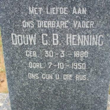 HENNING Douw G.B. 1880-1950