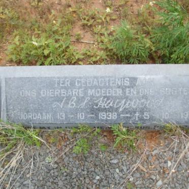 HAYWOOD J.C.S. 1938-1984