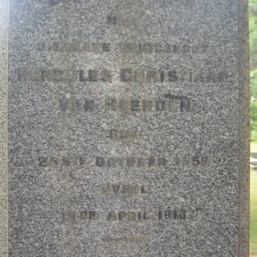 HEERDEN Herculus Christiaan, van 1859-1913