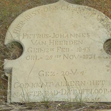 HEERDEN Petrus Johannes, van 1843-1931