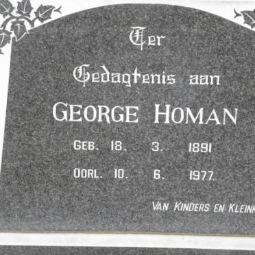 HOMAN George 1891-1977