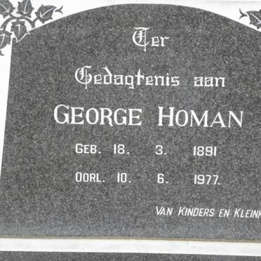 HOMAN George 1891-1977