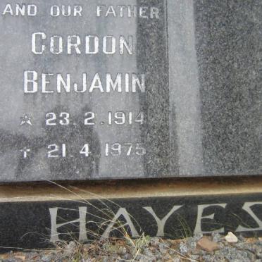 HAYES Gordon Benjamin 1914-1975