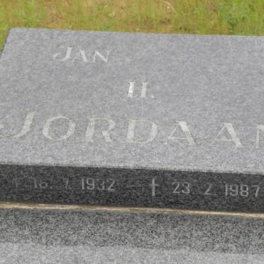 JORDAAN Jan H. 1932-1987