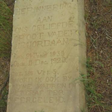JORDAAN J.R. 1839-1920