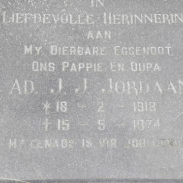 JORDAAN J.J. 1918-1974