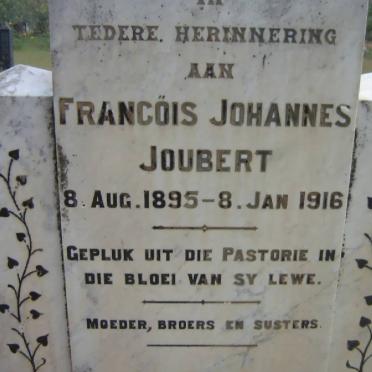 JOUBERT Francois Johannes 1895-1916