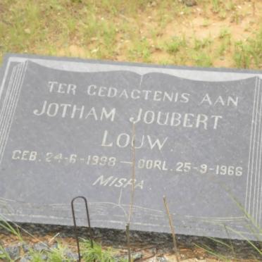 LOUW Jotham Joubert 1938-1966