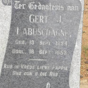 LABUSCHAGNE Gert J. 1894-1953