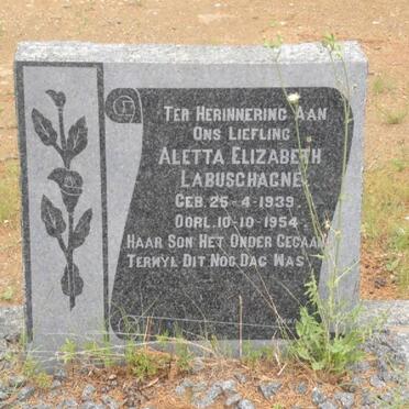 LABUSCHAGNE Aletta Elizabeth 1939-1954