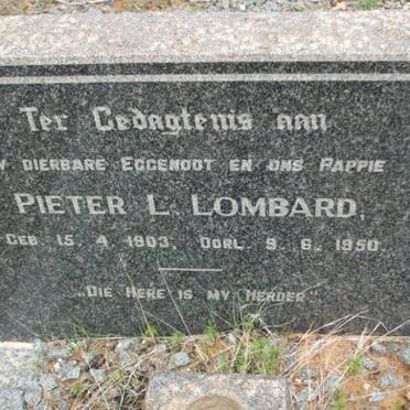 LOMBARD Pieter L. 1903-1950