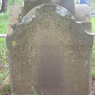 MULLER Charles Henry -1900