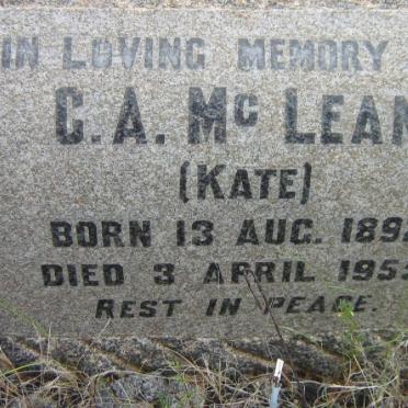 McLEAN C.A. 1892-1955