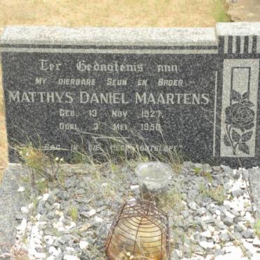 MAARTENS Matthys Daniel 1927-1950