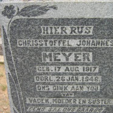 MEYER Chrisstoffel Johannes 1917-1946