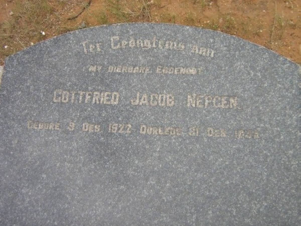 NEPGEN Gottfried Jacob 1922-1955