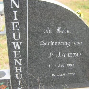 NIEUWENHUIS P.J. 1907-1993