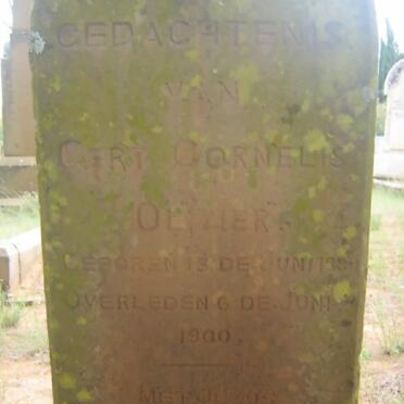 OLIVIER Gert Cornelis -1900