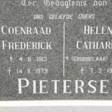 PIETERSE Coenraad Frederick 1913-1979 &amp; Helena Catharina GROBBELAAR 1919-1980