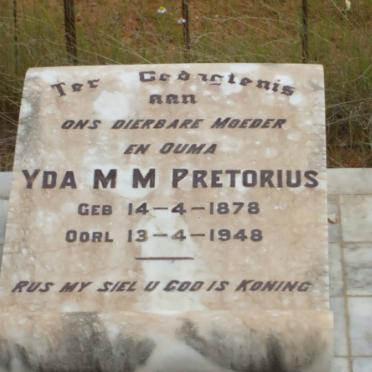 PRETORIUS Yda M.M. 1878-1948