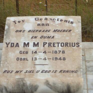 PRETORIUS Yda M.M. 1878-1948