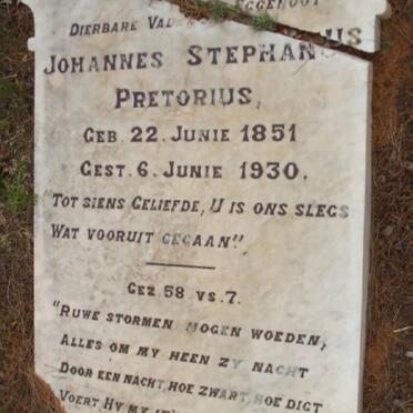 PRETORIUS Johannes Stephanus 1851-1930