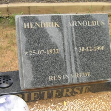 PIETERSE Hendrik Arnoldus 1922-1990