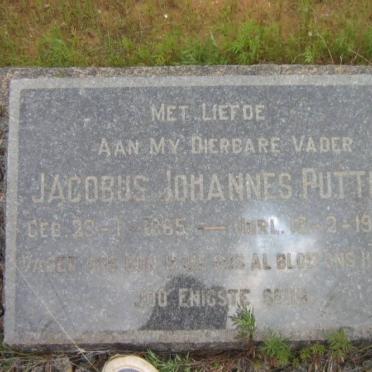 PUTTER Jacobus Johannes 1865-1948