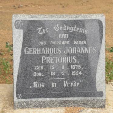 PRETORIUS Gerhardus Johannes 1879-1954