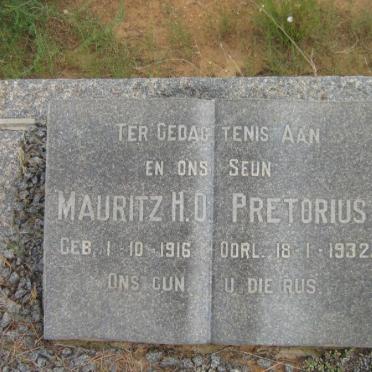 PRETORIUS Mauritz H.O. 1916-1932
