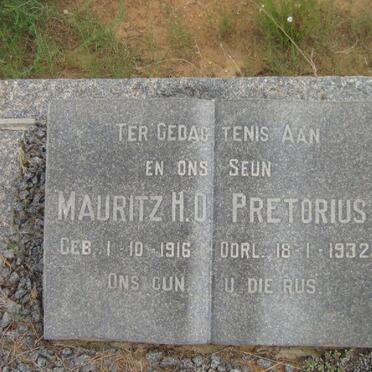 PRETORIUS Mauritz H.O. 1916-1932