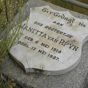 RHYN Janetta, van 1918-1927