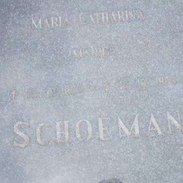 SCHOEMAN Maria Catharina 1952-1960