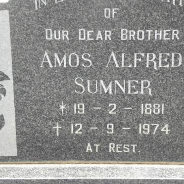 SUMNER Amos Alfred 1881-1974