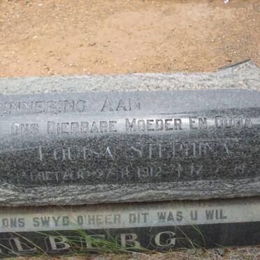 STAPELBERG Louisa Stephina nee COETZER 1912-19??