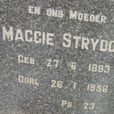 STRYDOM A.J. 1871-1961 &amp; Maggie 1883-1956