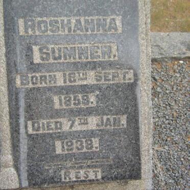 SUMNER Roshanna 1859-1938