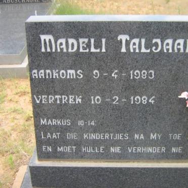 TALJAARD Madeli 1983-1984