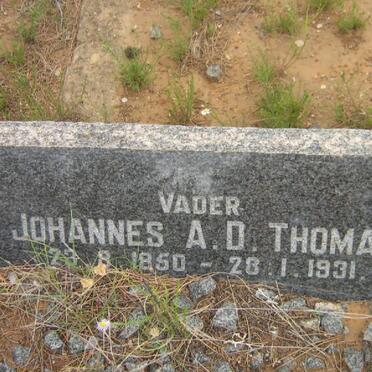 THOMAS Johannes A..D 1850-1931 